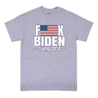 "F*CK BIDEN Trump 2024" T-Shirt (Dark Gray or Light Gray)