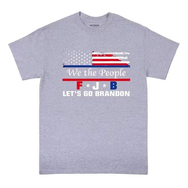 "We the People LET'S GO BRANDON" T-Shirt (Dark Gray or Light Gray)