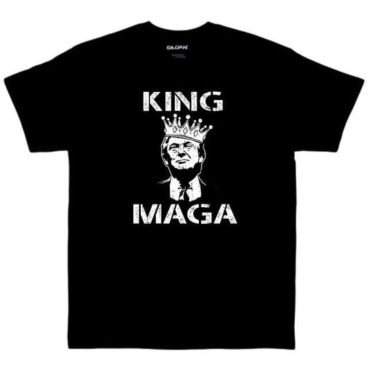 "KING MAGA" Trump Graphic T-Shirt (Black)