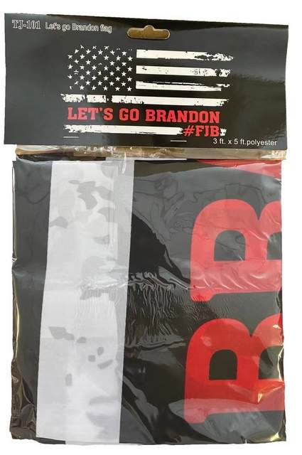 "LET'S GO BRANDON #FJB" Red & Black Flag