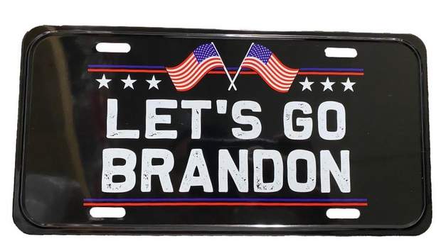 "LET'S GO BRANDON" License Plate