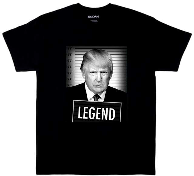 Trump "LEGEND" Mugshot T-Shirt (Black)