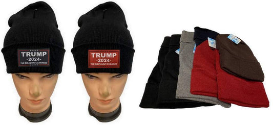 "TRUMP 2024 THE RULES HAVE CHANGED" Winter Beanie Hat