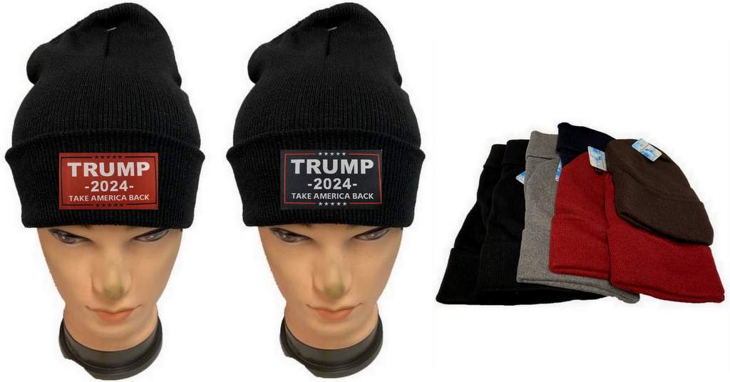 "TRUMP 2024 TAKE AMERICA BACK" Winter Beanie Hat