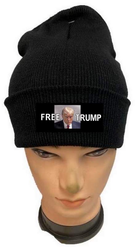 "FREE TRUMP" Mugshot Winter Beanie Hat