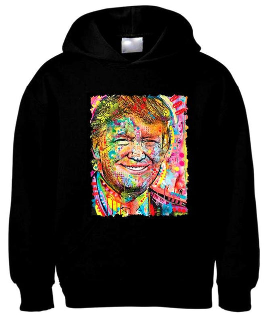 Colorful Trump Graphic Hoodie